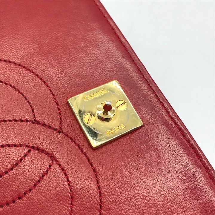 良品 CHANEL シャネル ココマーク ミニマトラッセ ラムスキン