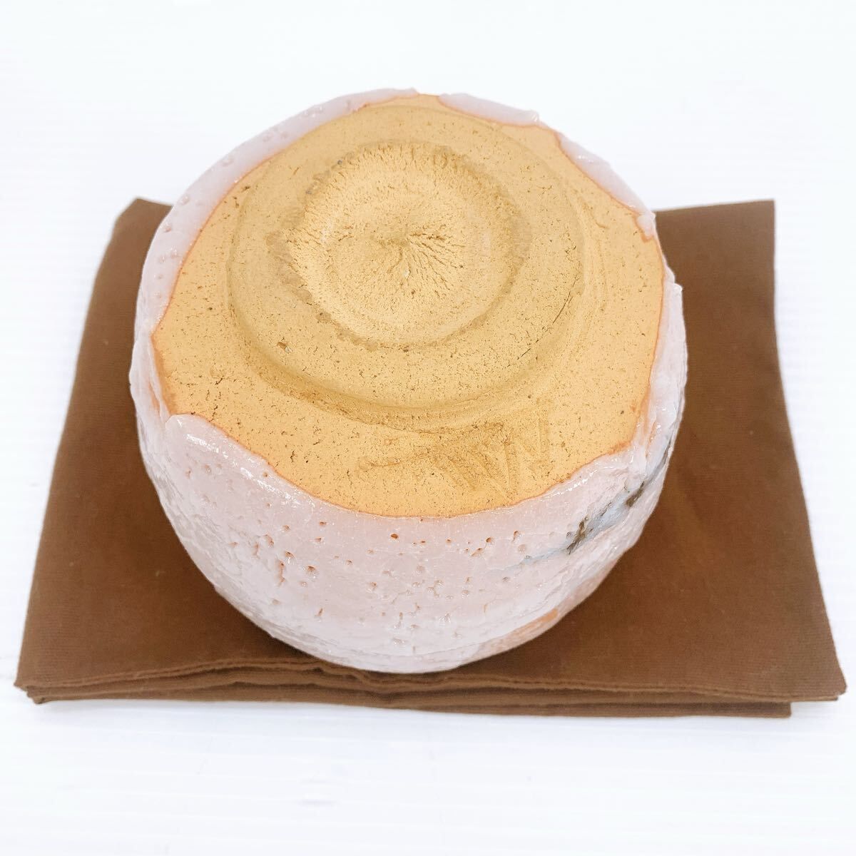 作志野　茶碗　共箱　真作保証　アンティーク　骨董品 茶器 骨董　岸本　謙仁 作志野 茶碗 共箱 真作保証 アンティーク 骨董品 茶器 骨董 岸本 謙仁