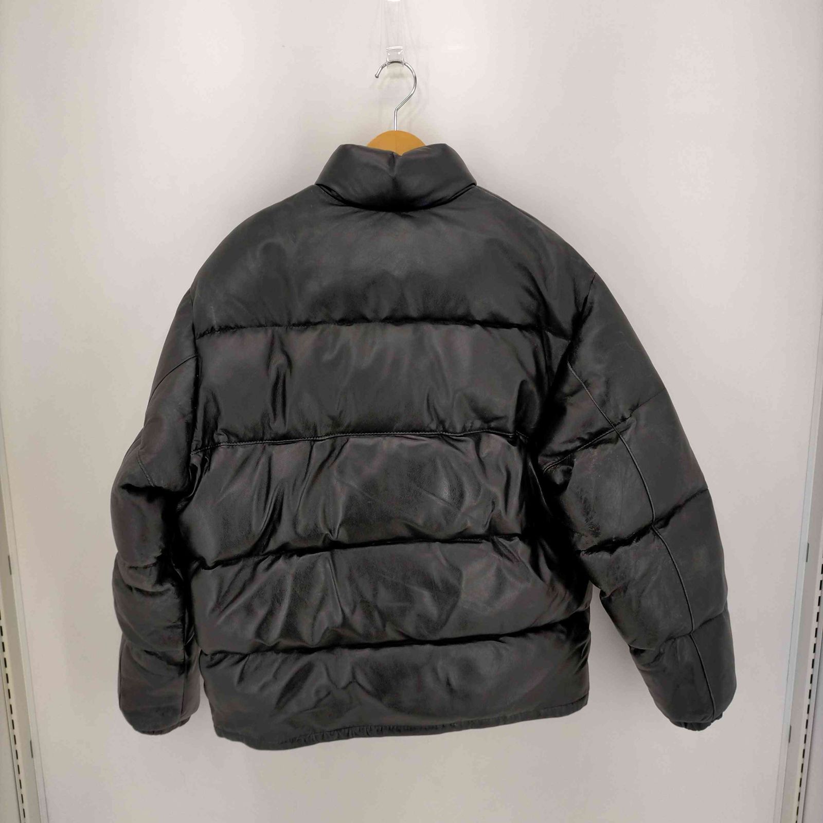 Schott ダウンジャケット 黒 US40 シープスキン Schott ダウン ジャケット ブラック US40 シープスキン アメリカ製