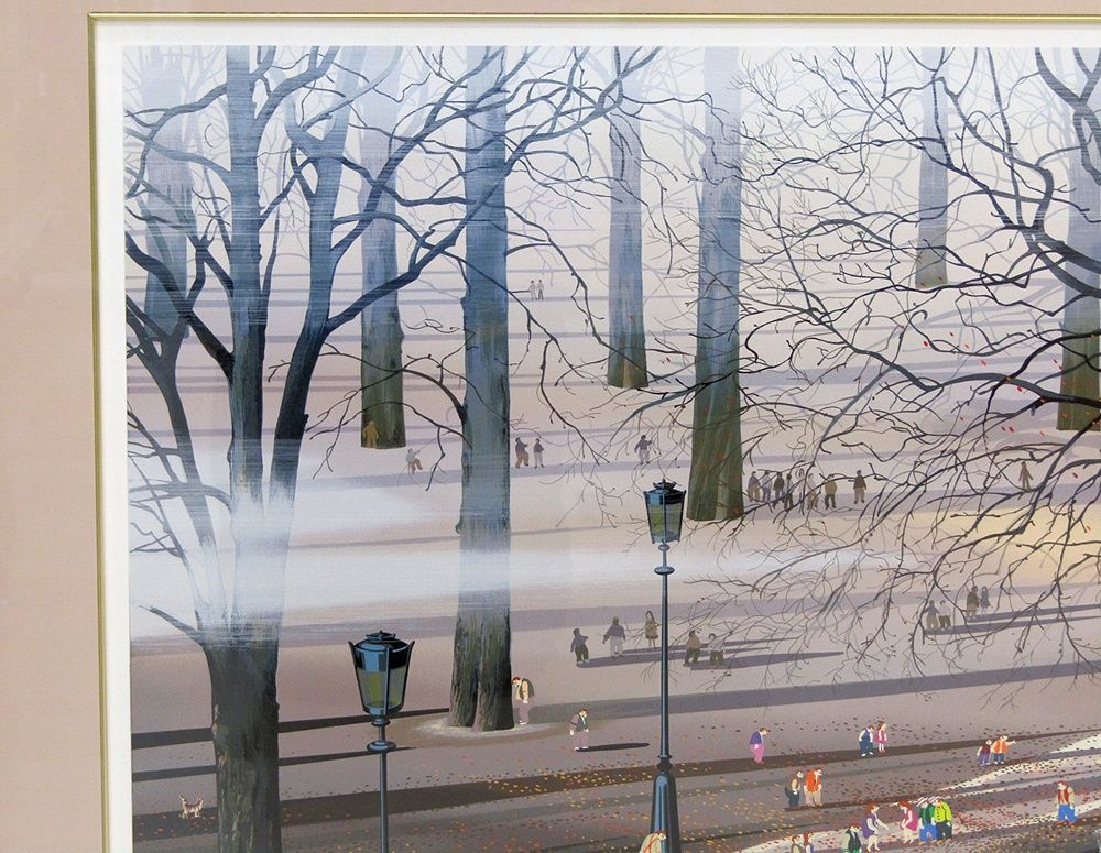 ヒロヤマガタ 猫たちのバラード 15号 シルクスクリーン 直筆サイン入り 152 250 版画 絵画 WWW_NOITHATQUANGTHANH_NET