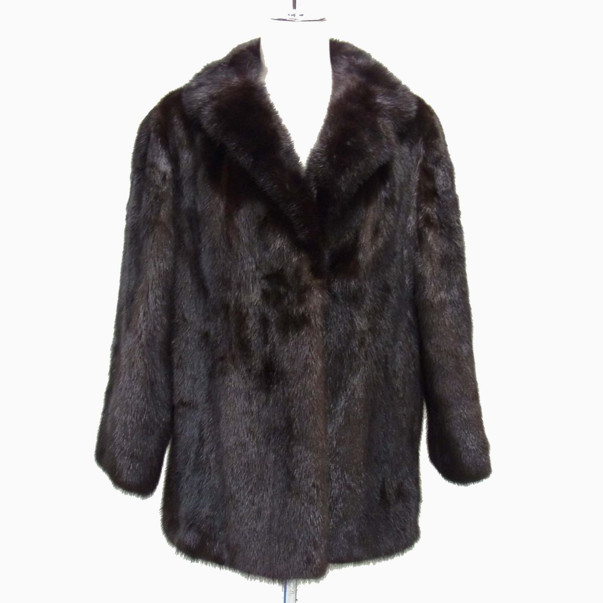高級 極美品 DAMA ダーマコレクション 毛皮 ミンク ケープ グレー S〜L ◇MINK FUR ダークミンクコート ダークブラウン 高級本毛皮