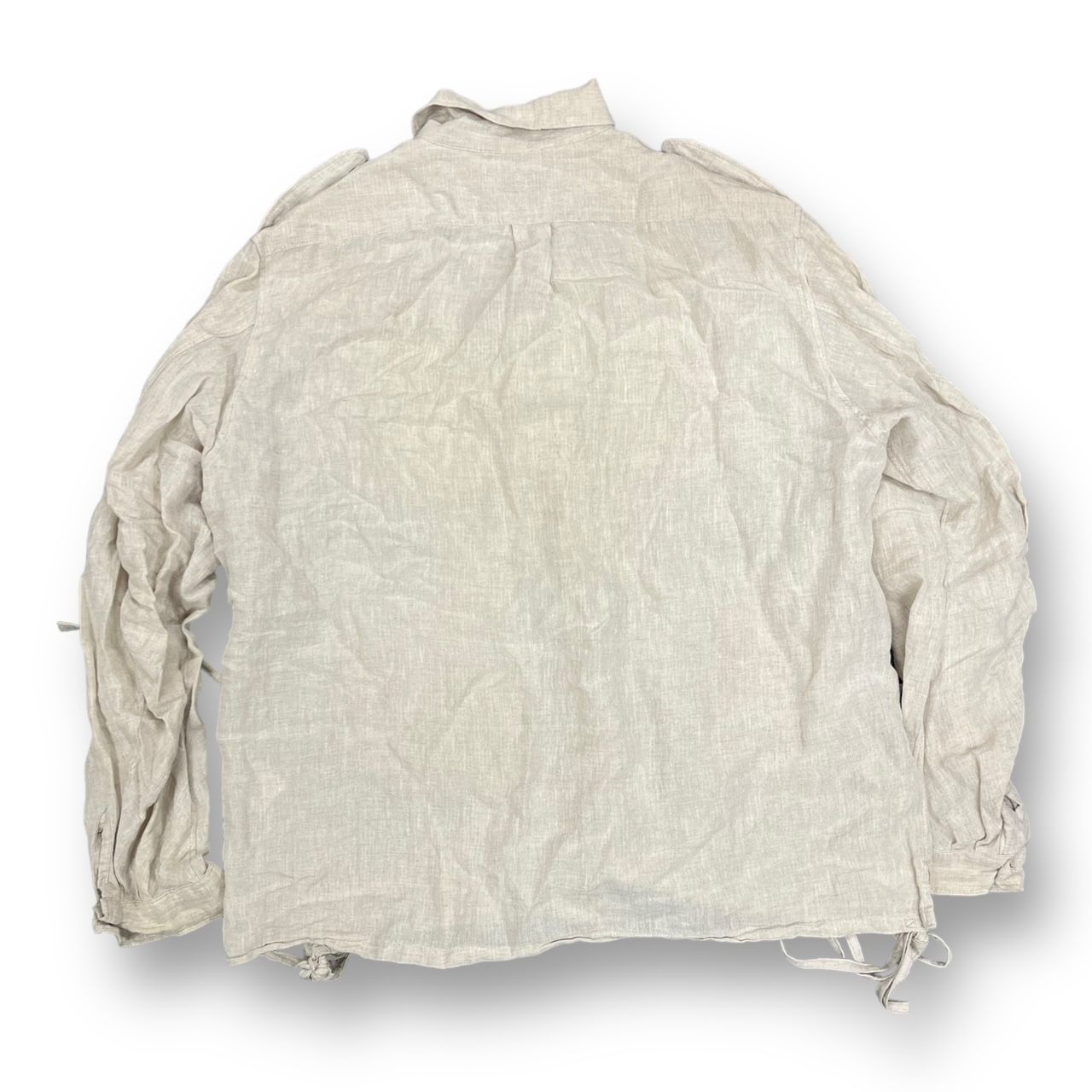 定価41800円 SUGARHILL 21SS Silk Linen Stripe Fatigue Shirt シルク 