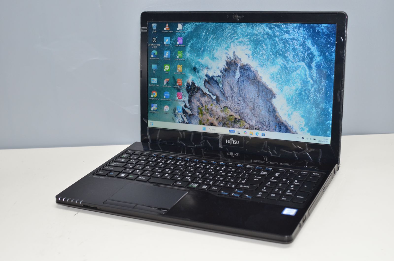 中古ノートパソコン 富士通 AH47/W Windows11+office 爆速SSD512GB 高性能core i7-6700HQ/メモリ8GB/15.6インチ/DVDマルチ/無線/WEBカメラ 中古ノートパソコン 富士通 AH47/W Windows11+office 爆速SSD512GB 高