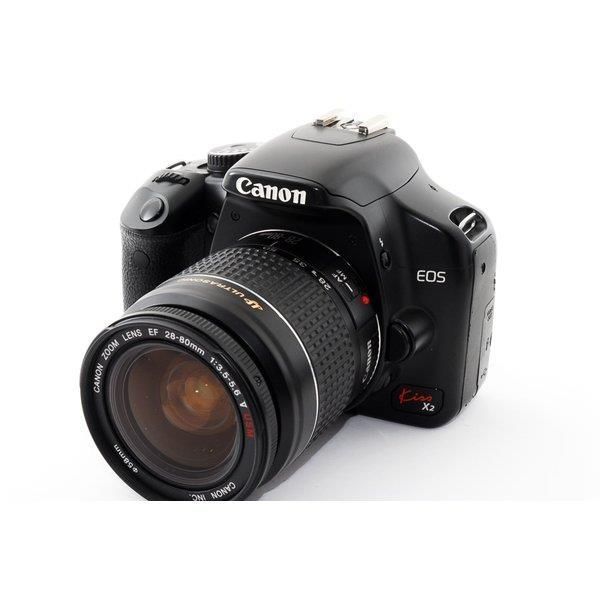 キヤノン Canon EOS Kiss X2 ダブルレンズセット ブラック 美品 キヤノン Canon EOS Kiss X2 ダブルレンズセット ブラック 美品