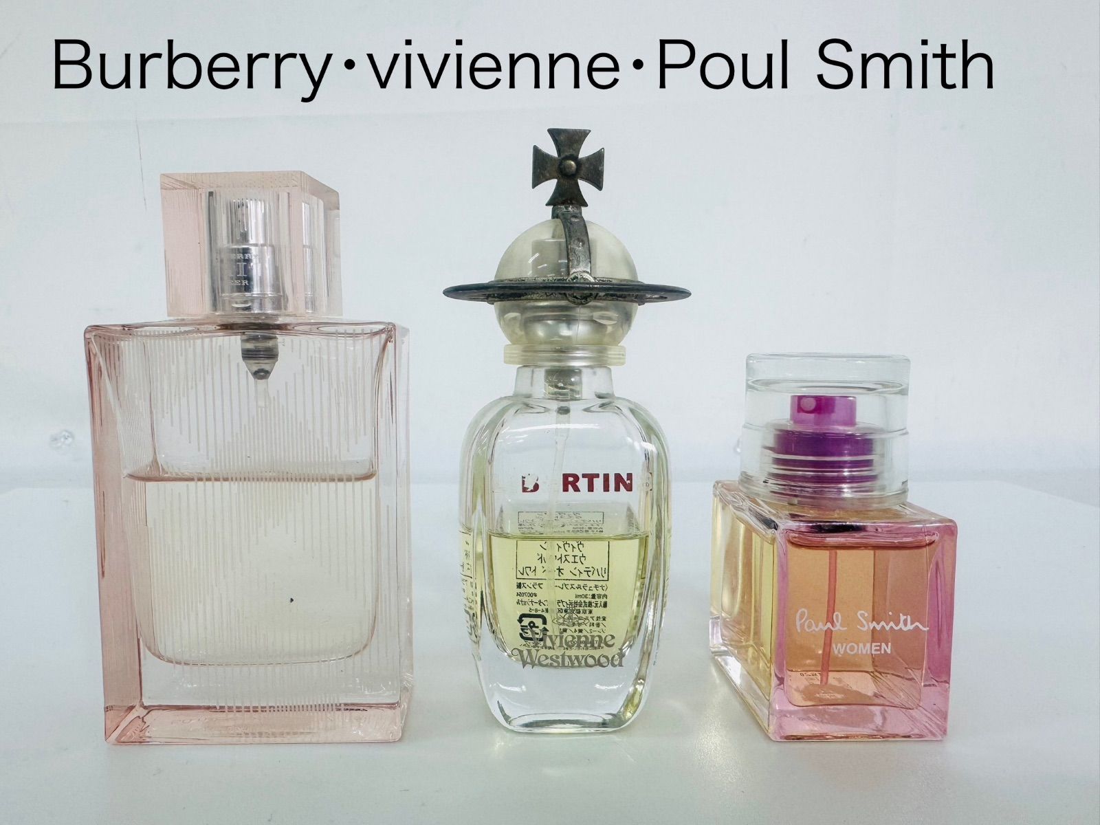 香水セット　Burberry     Vivienne Westwood     Poul Smith     30ml    50ml     az MID 5826
