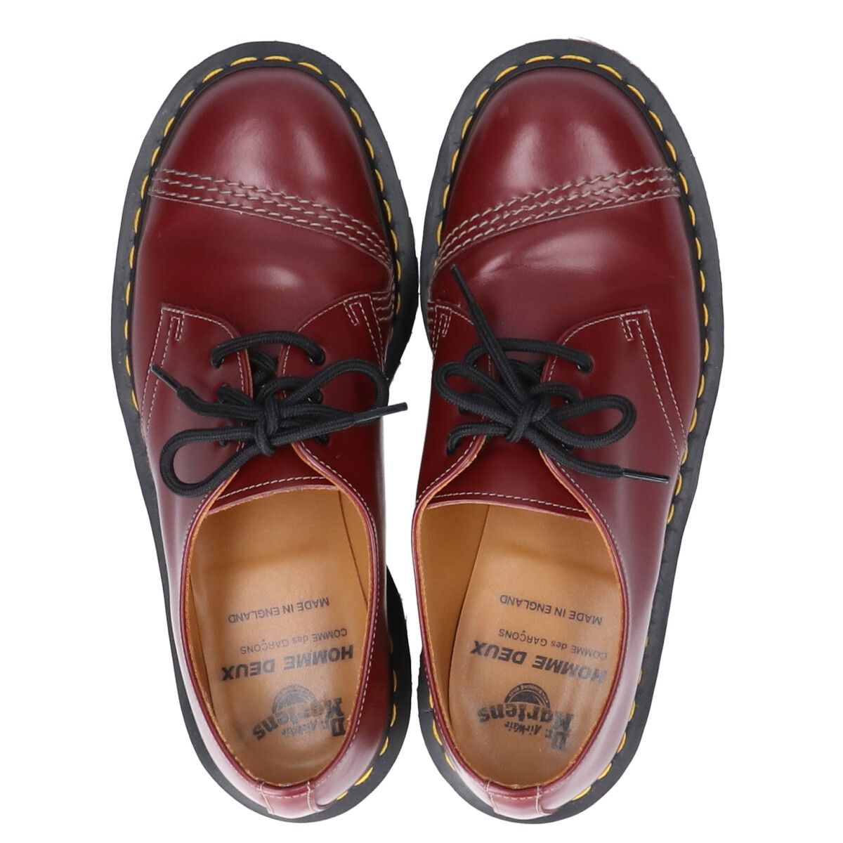 Dr.Martens ドクターマーチン Comme des Garcons Homme Deux コムデギャルソン・オム・ドゥ 【美品】1461  TOE GUARD CDG 3ホールシューズ 27126600 SMOOTH UK7 - メルカリ