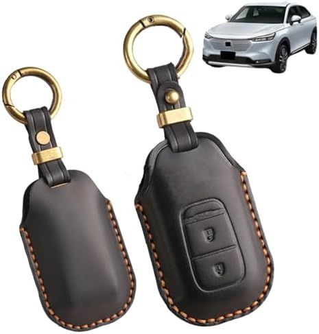 ヴェゼル RV系専用 本革キーケース キーカバー 落下キズ防止 カスタムパーツ