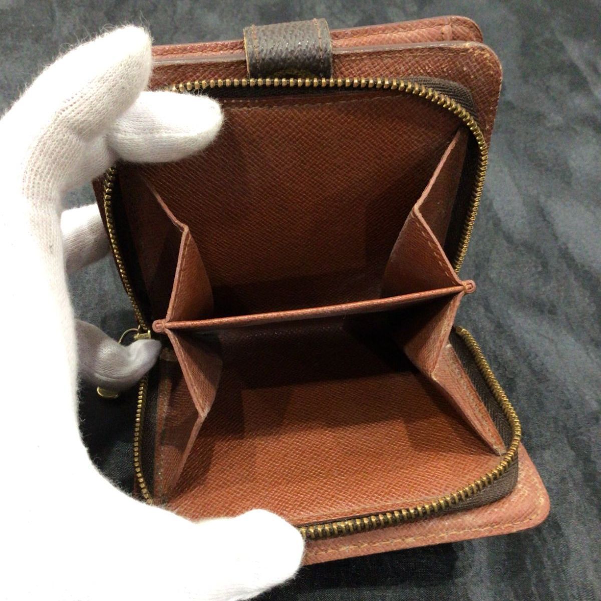 ルイ ヴィトン◎コンパクトジップ モノグラム ラウンドファスナー 二