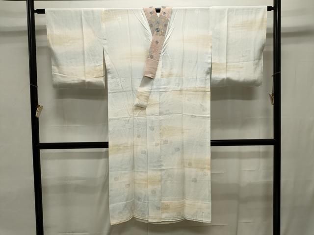 正絹　高級　長襦袢　無双仕立　花霞文　よろけ暈し文　✨小柄な方　腰回りゆったり 正絹 高級 長襦袢 無双仕立 花霞文 よろけ暈し文 ✨小柄な方 腰
