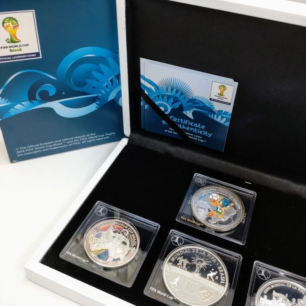 ⚽2014年ワールドカップ銀貨3種セット⚽ ⚽2014年ワールドカップ銀貨3種セット⚽