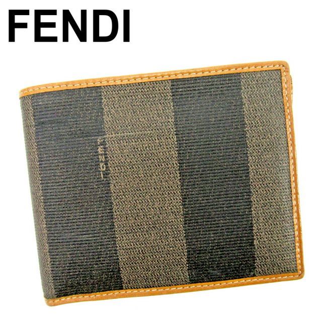 Fendi 二つ折り財布 ベージュ/ブラック 楽天市場】フェンディ FENDI 二つ折り財布 ズッカ ブラウン
