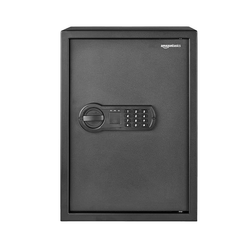 未使用 amazonbasics セキュリティ金庫 黒 51L テンキー式 Amazon.co.jp: Amazonベーシック 金庫 家庭用 業務用 電子式 テンキー
