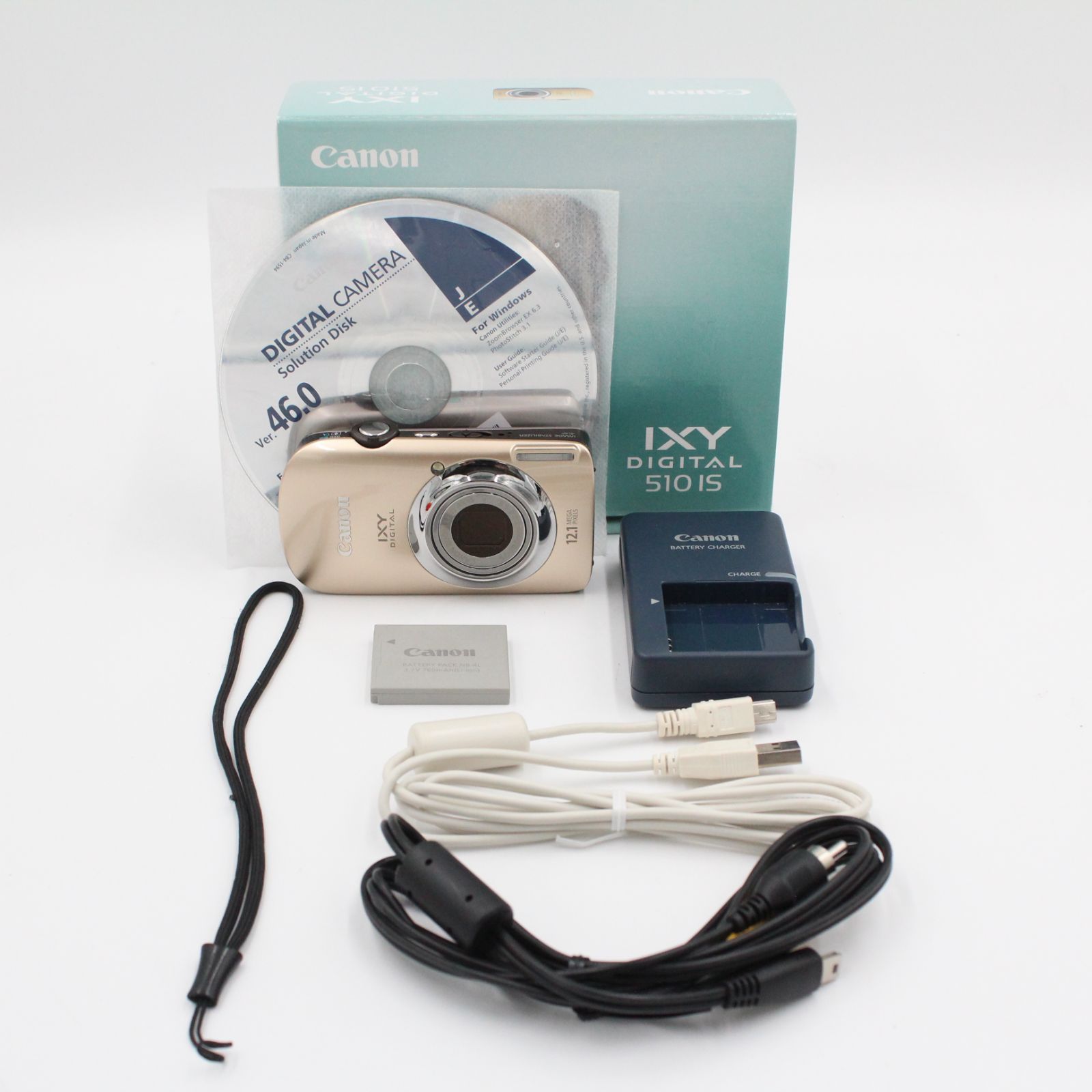 元箱付き。☆美品☆ CANON キャノン IXY DIGITAL (イクシ) 510 IS 