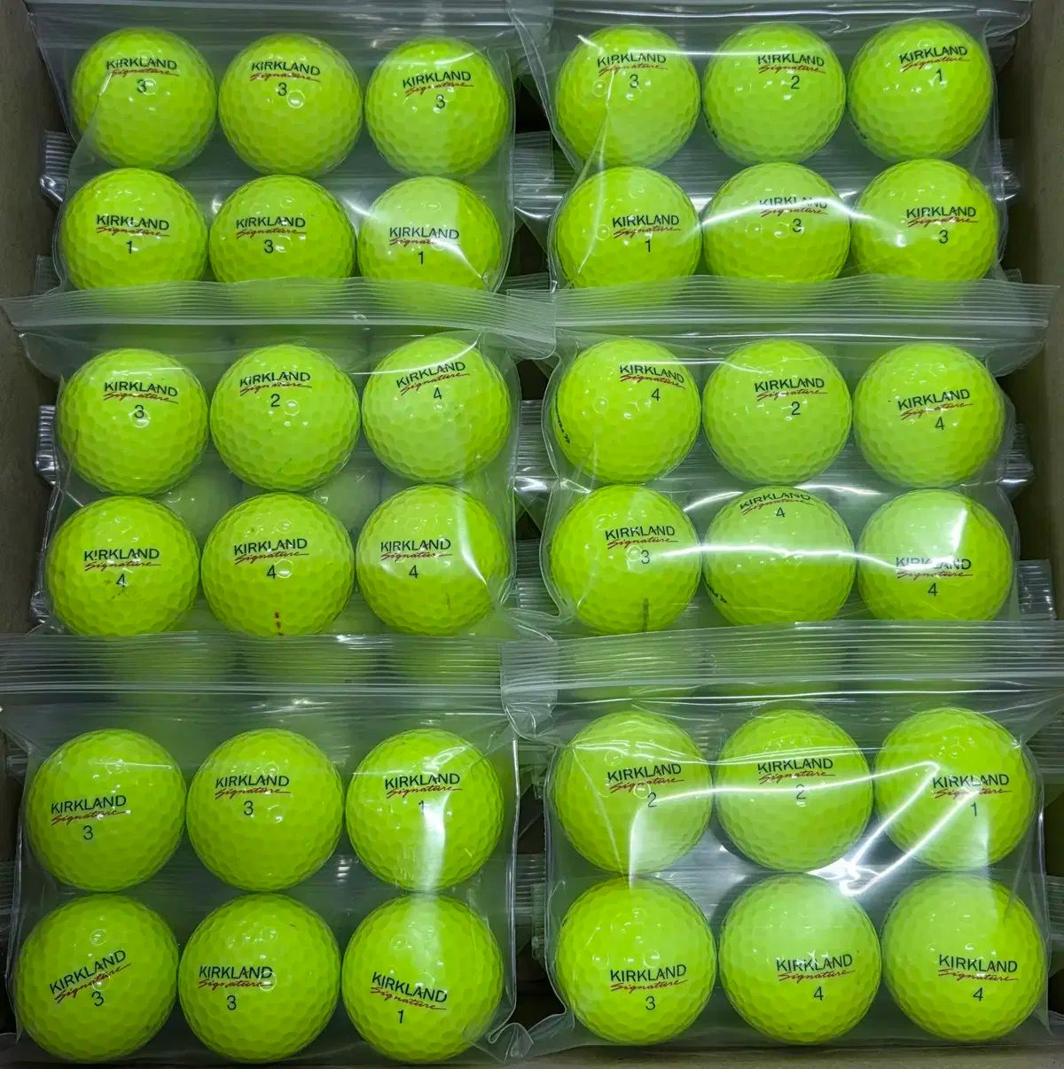 Kirkland カークランド A級 3ピース COLOR ロストボール 120球 ゴルフボール メルカリshop取引では対象外