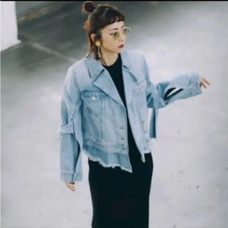 UN3D. アンスリード レイヤードデニムジャケット ブルー GULLKHAN_COM