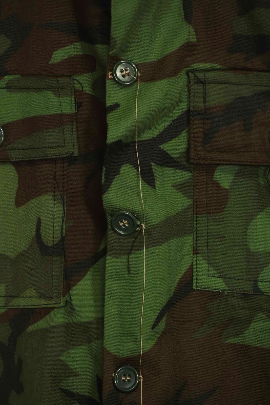 1960年代 米軍アドバイザー ARVN BDQレンジャー シャツ リーフ迷彩