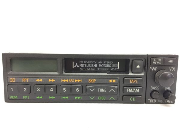 【ジャンク品】三菱自動車 カーステレオ カセットデッキ RX-2J65W-2 MITSUBISHI RX-2J65W-2 カセット デッキ カーステレオ オーディオ 三菱