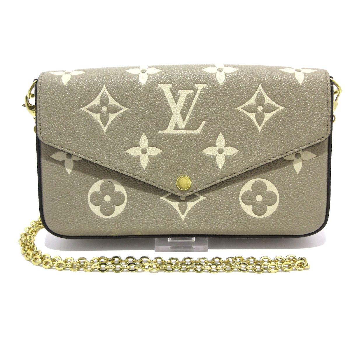 LOUIS VUITTON ルイヴィトン 財布 バイ モノグラムアンプラント ポシェットフェリシー M69977 トゥルトレールクレーム レザー