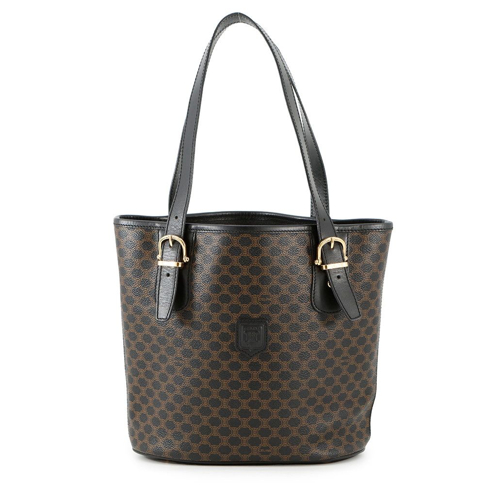 セリーヌ トートバッグ マカダム PVC レザー CELINE 黒 公式販売サイト