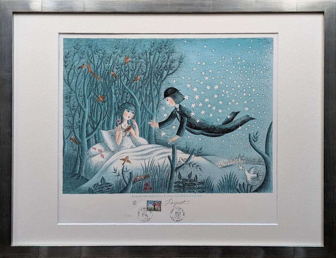 レイモン・ペイネ「ヴァランスのキオスク」版画 レイモン・ペイネ「ヴァランスのキオスク」版画 レイモン・ペイネ