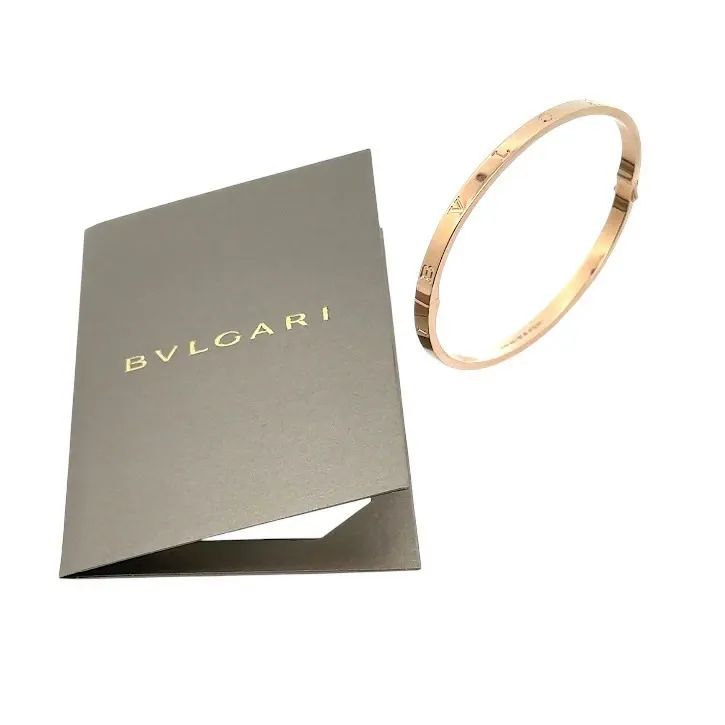 美品✨BVLGARI　ブルガリ　バングル　フープ　カーフレザー　メタル　サイズM 美品✨BVLGARI ブルガリ バングル フープ カーフレザー メタル