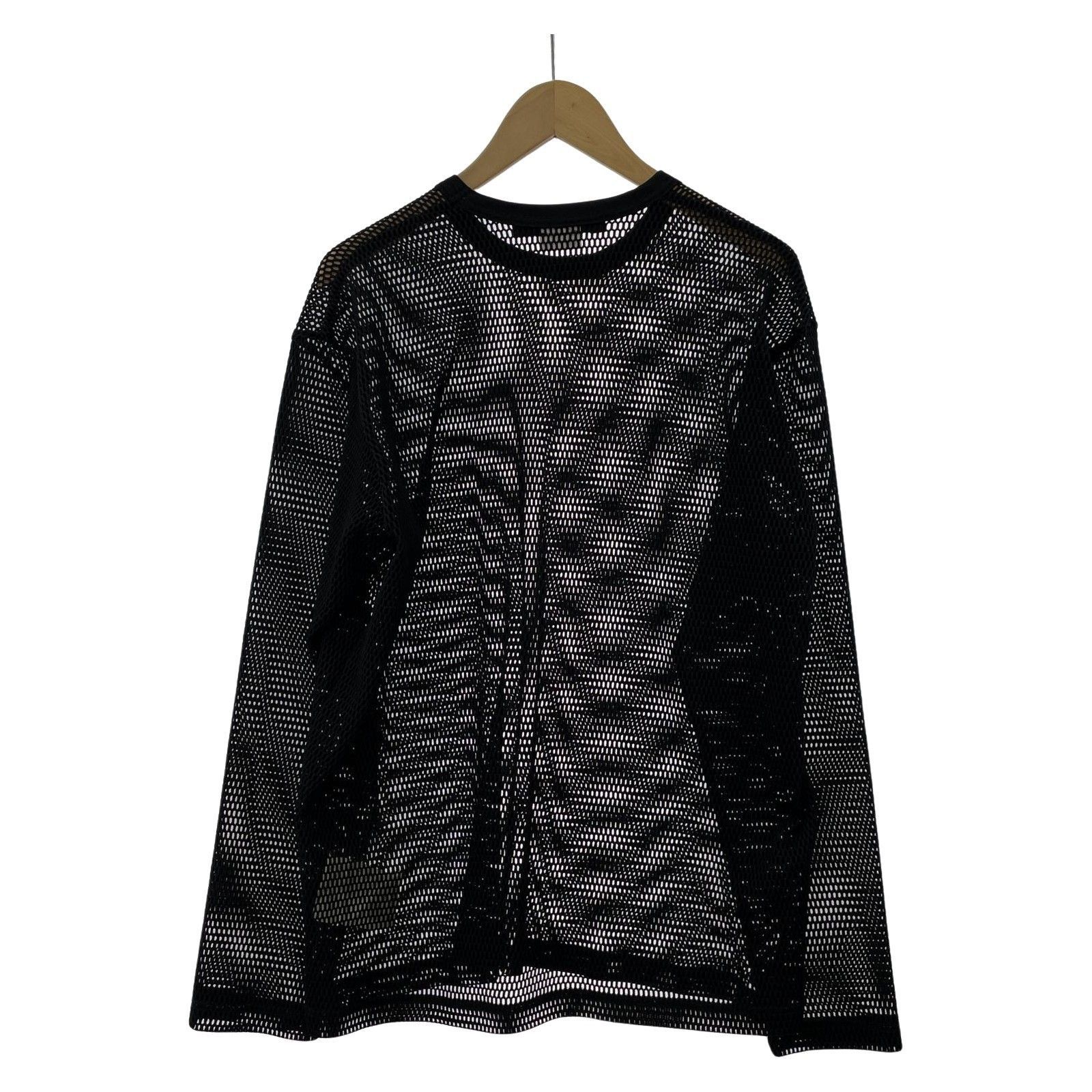 JUNYA WATANABE COMME des GARCONS/メッシュカットソー/M/ブラック 