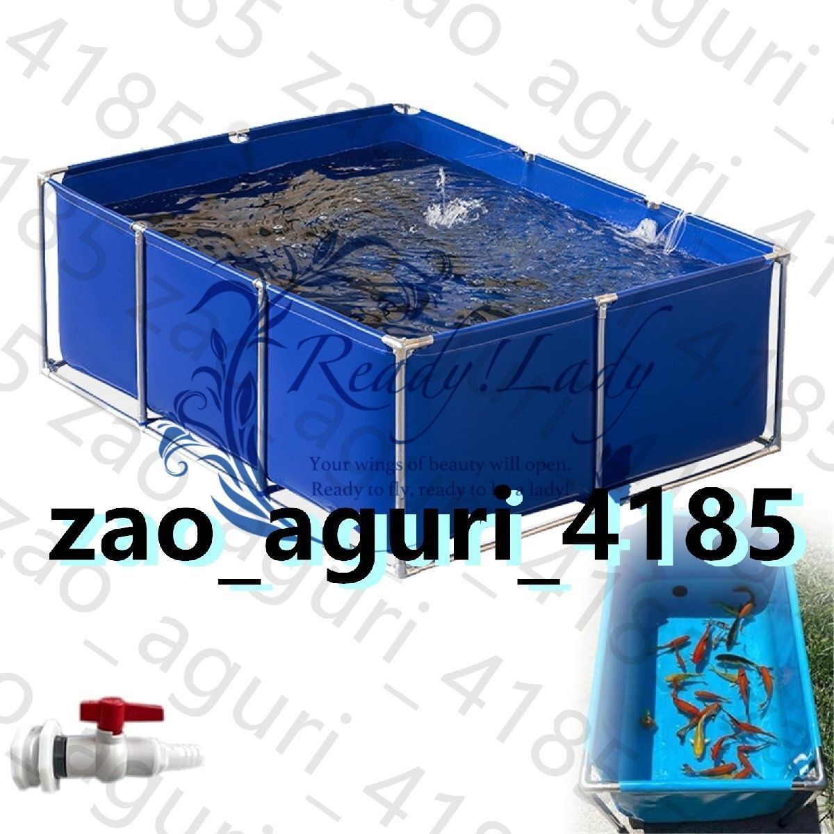 サポート付きキャンバス養魚池、養殖水槽水槽大型厚みのあるナイフこすり布耐候性と耐酸化性屋外特別な養魚プール池 サポート付きキャンバス養魚池、養殖水槽水槽大型厚みのあるナイフ