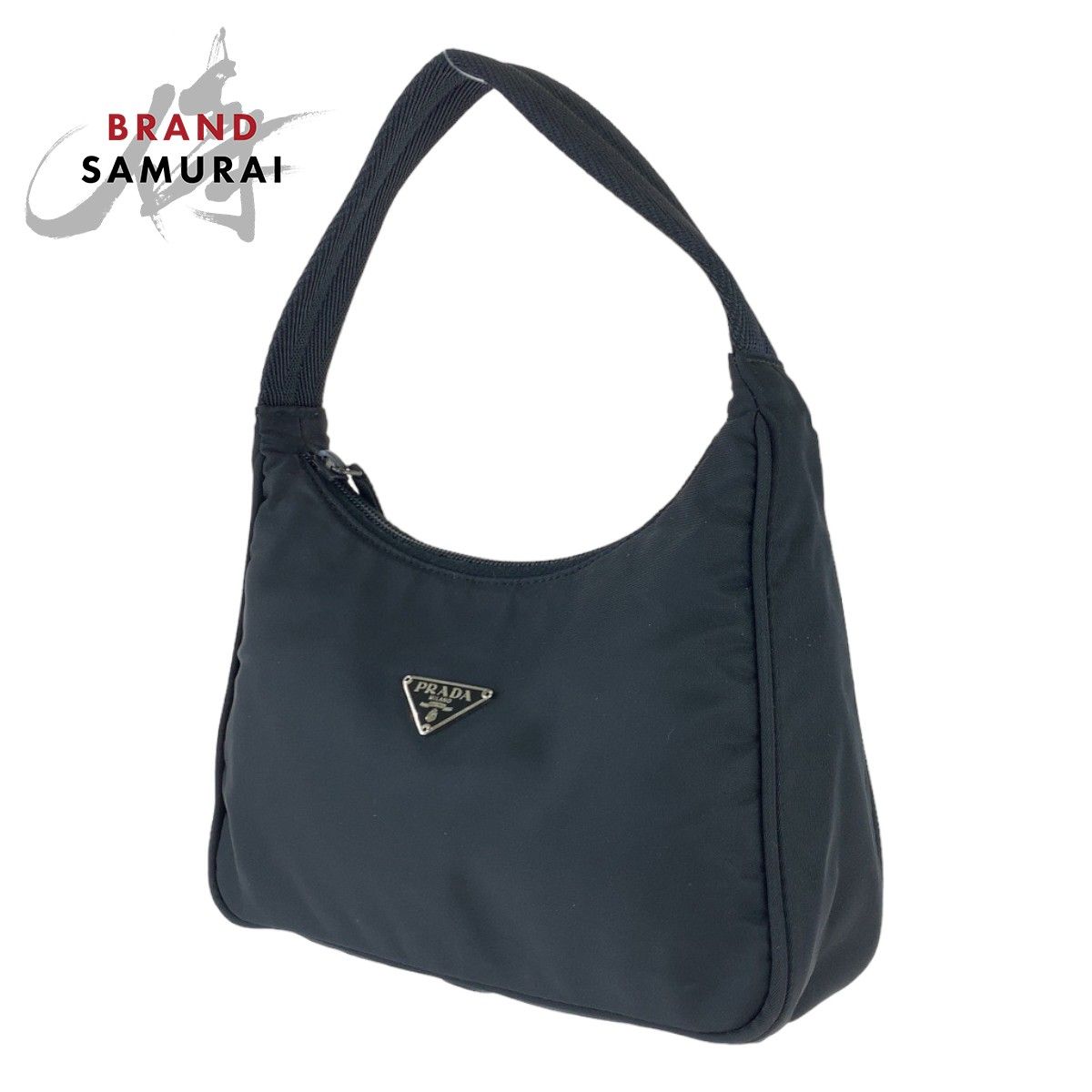 美品 PRADA プラダ テスート ブラック 黒 ナイロン ポーチ 