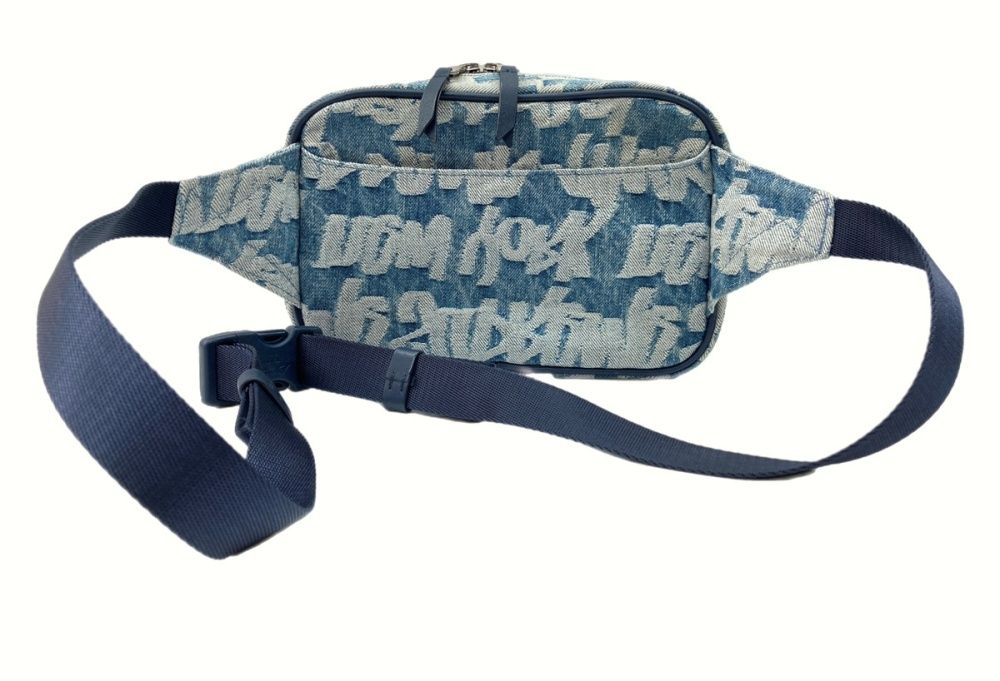 シュプリーム ファット ティップ ジャカード デニム ウエスト バッグ \"ブルー Fat Tip Jacquard Denim Waist Bag | Supreme 22ss