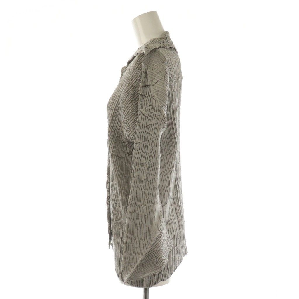 93ss ISSEY MIYAKE MEN ブリーチ加工 長袖カットソー ISSEY MIYAKE イッセイミヤケメンISSEY MEN シワプリーツ長袖