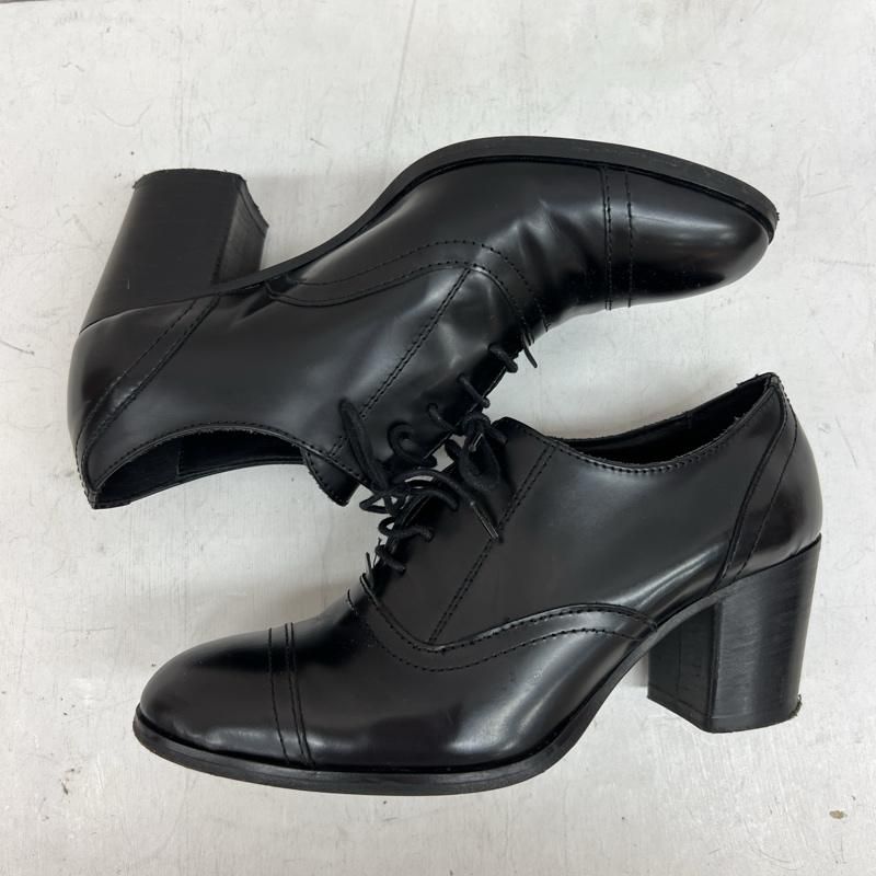 美品！FABIO RUSCONI 24cm黒の革靴イタリー製 新品】FABIO RUSCONIイタリア製 オックスフォードウィングチップ