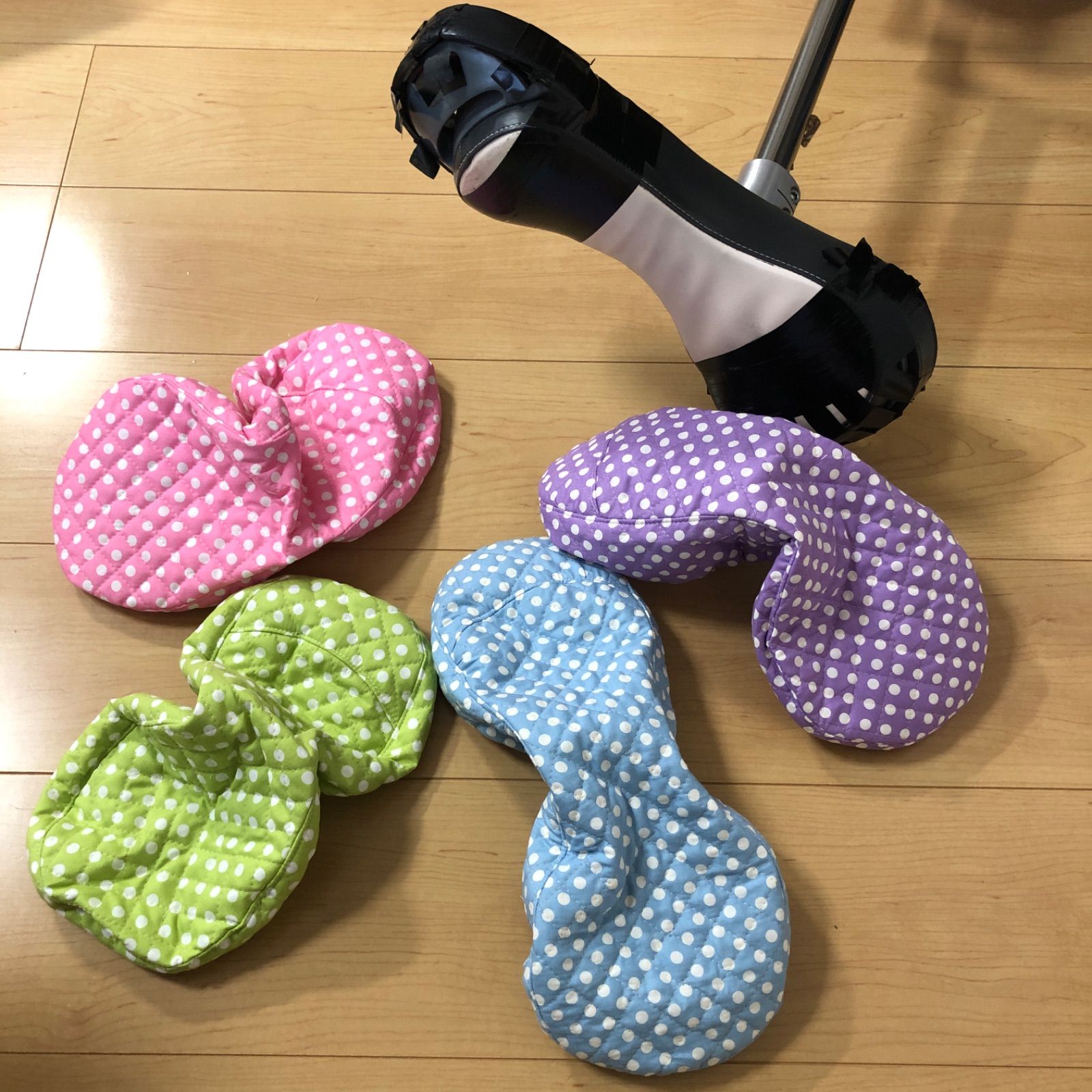 一輪車サドルカバー(ミズ6枚ミヤタ4枚) 一輪車グレーサドル用カバー
