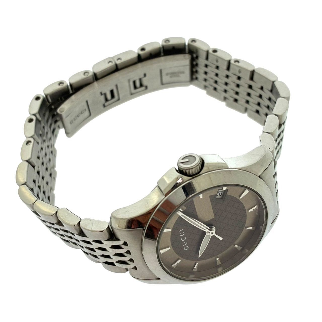 稼働品 グッチ GUCCI Gタイムレス 126.5 YA126503 レディース シルバー 
