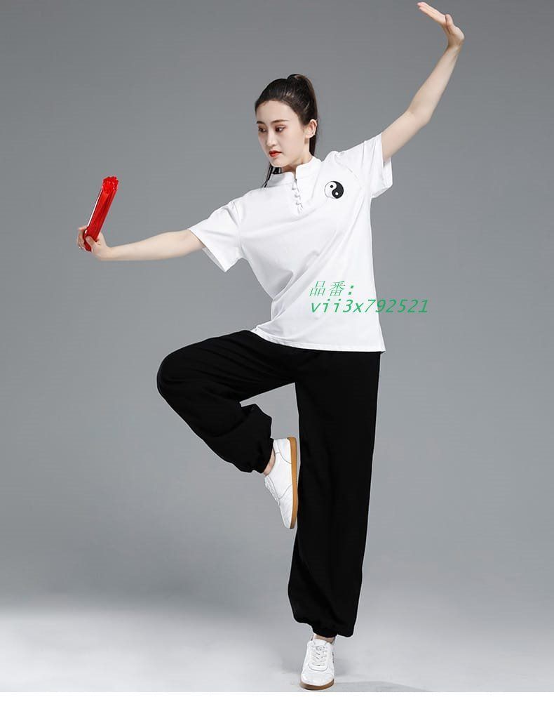 太極拳服 太極拳トレーニングTシャツ 半袖Tシャツ 女性 レディス