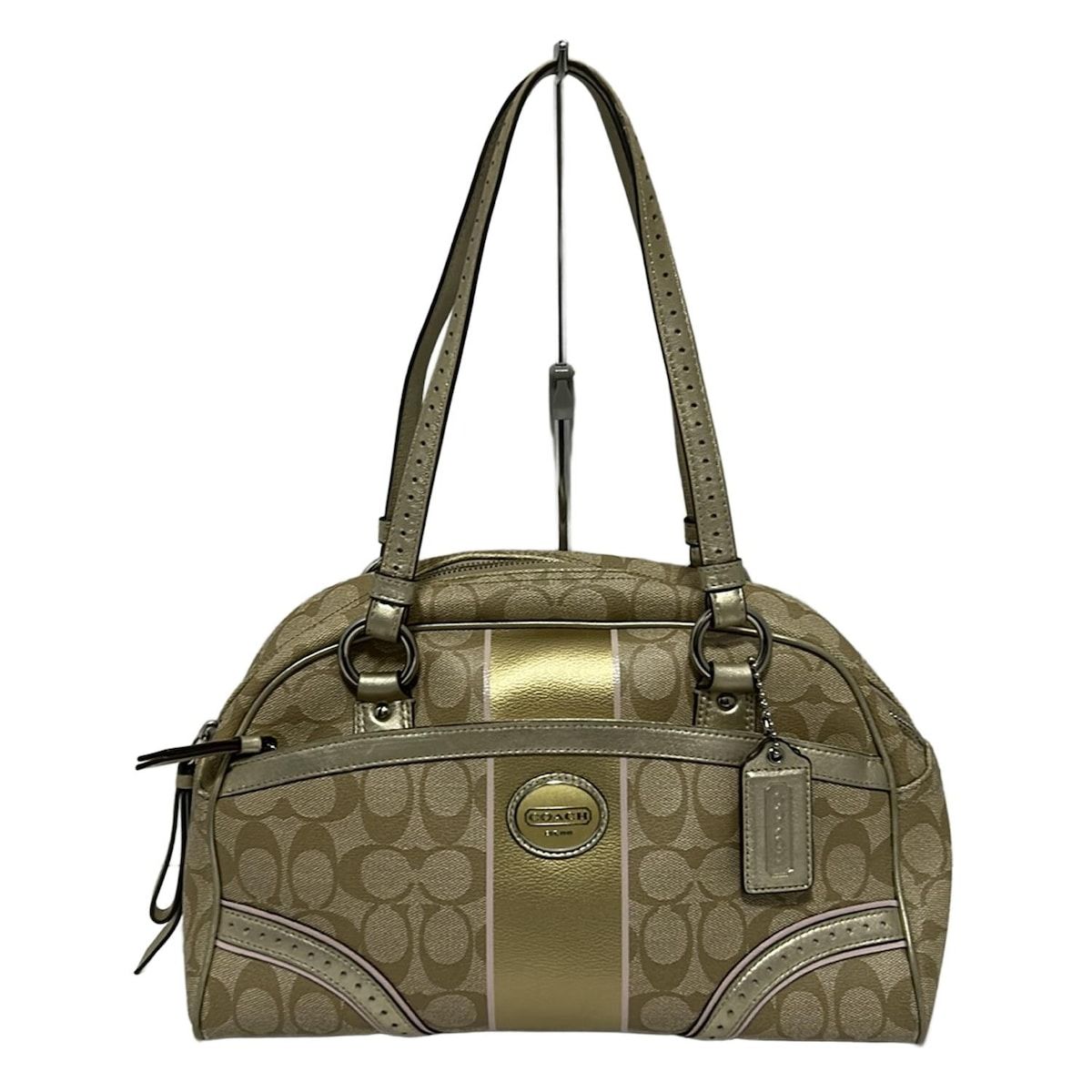 COACH(コーチ) ショルダーバッグ美品 シグネチャー サッチェル COACH(コーチ) ショルダーバッグ美品 シグネチャー サッチェル