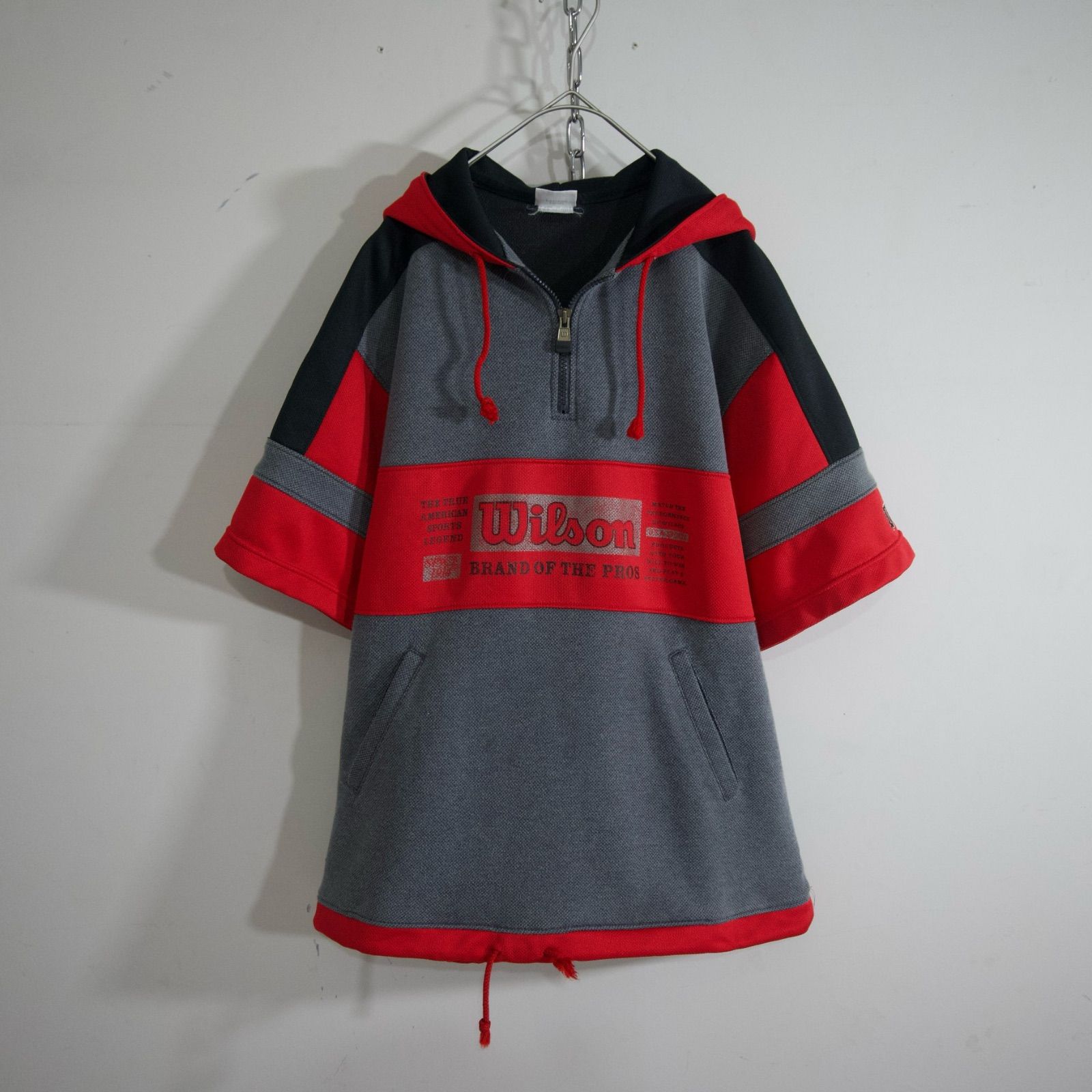 90s Wilson Hit Union Half Zip S/S Hoodie 90年代 ウィルソン 90s Wilson Hit Union Half Zip S/S Hoodie 90年代 ウィルソン