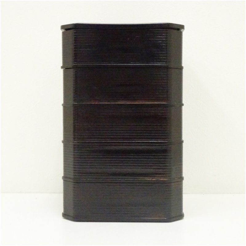 漆匠　鈴木表朔造　一閑塗縁高重　美品　共箱　茶道具　懐石　送料込 漆匠 鈴木表朔造 一閑塗縁高重 共箱 茶道具 懐石 美品 漆匠 鈴木