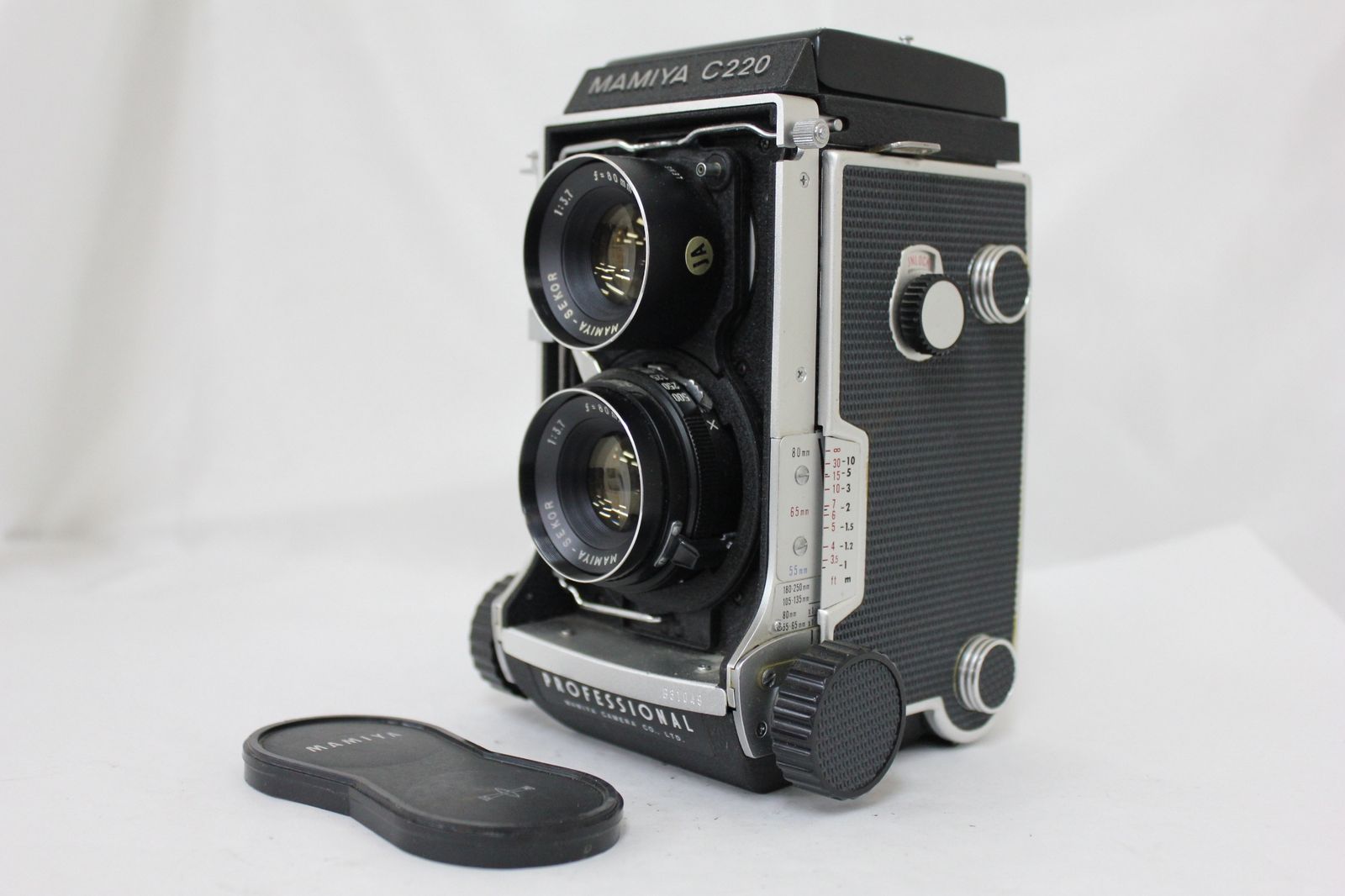 元箱付き 極上品 マミヤ C220 SEKOR 80mm F3.7 マミヤC220プロフェッショナル + Sekor 80mm/F3.7 中古カメラ