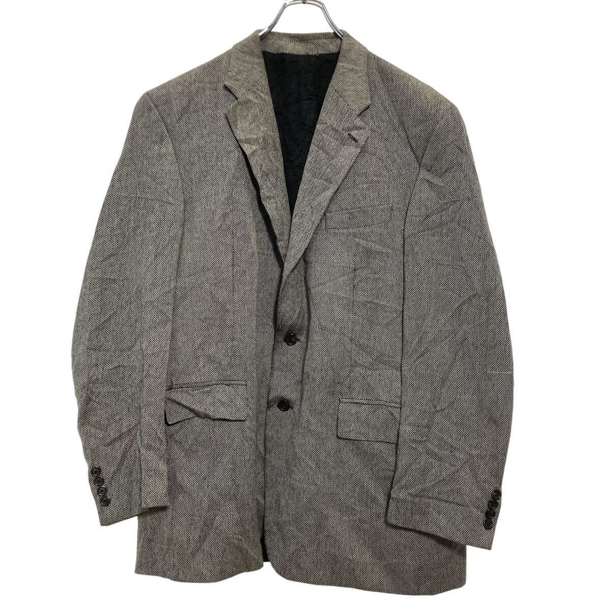 CHAPS ウール テーラードジャケット 3XL～ グレー 織柄 チャップス ビッグサイズ ブレザー 古着卸 アメリカ仕入 a701-5754
