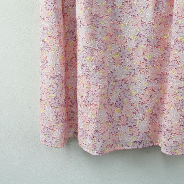 TOCCA トッカ OCEAN オーシャン刺繍ドレス ピンク 6 定価5.4万】TOCCA トッカ OCEAN オーシャン 刺繍 フラワー ドレス 2
