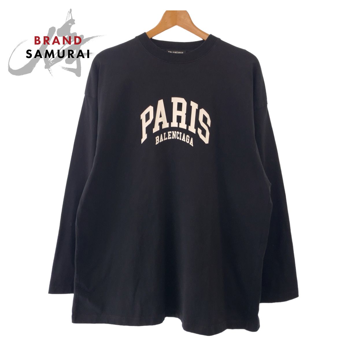 美品 BALENCIAGA バレンシアガ PARIS BALENCIAGA ロゴ サイズL 