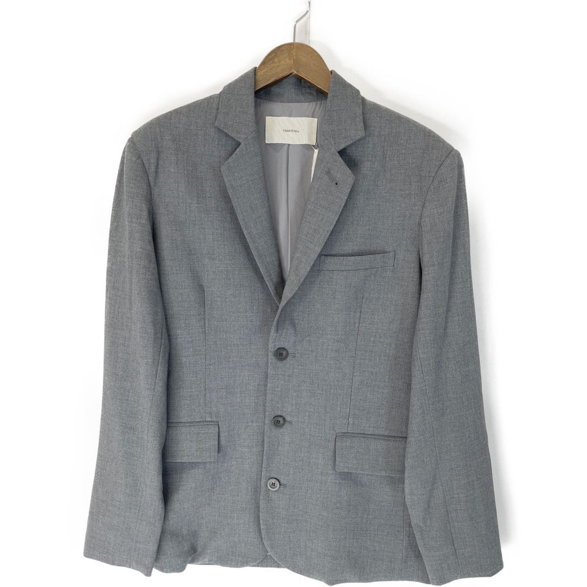 TODAYFUL Heather Over Jacket チャコールグレー 36 TODAYFUL ヘザーオーバージャケット グレー 36