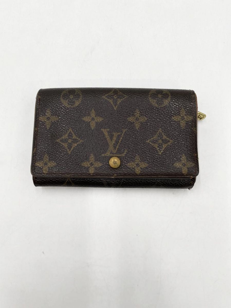LOUIS VUITTON ルイヴィトン 二つ折り 財布 茶 ■■◎レディース