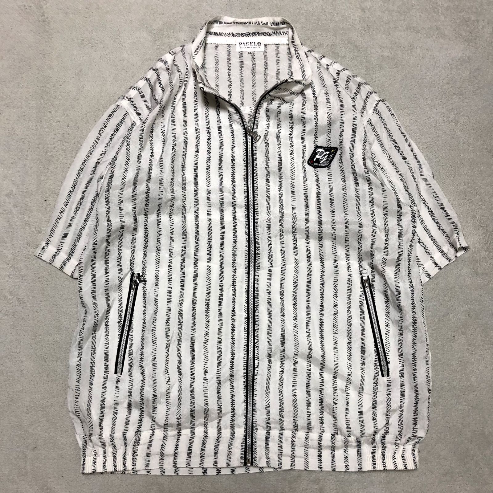 PAGELO セットアップ トラックスーツ ジャージ 総柄 ストライプ 
