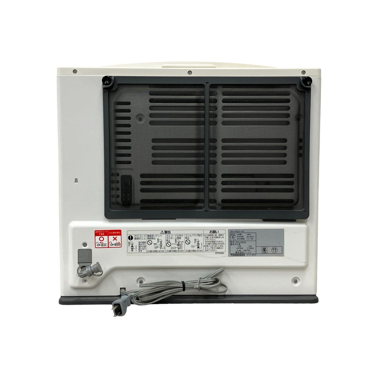 中古NORITZ GFH-4003S ガスファンヒーター都市ガス用（GFH-4003S