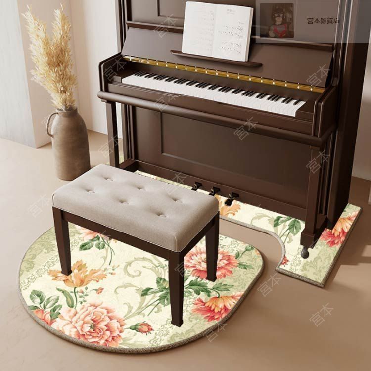 電子ピアノ用マット フローリング 異型マット 床キズ防止 防音 電子ピアノ専用マット 防音対策マット 防振/防傷 滑り止め カーペット 厚め