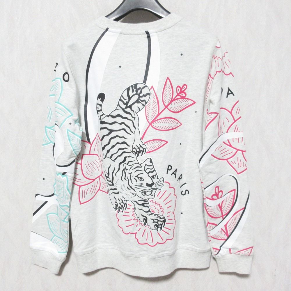 美品 KENZO ケンゾー ロゴ タイガープリント プルオーバー