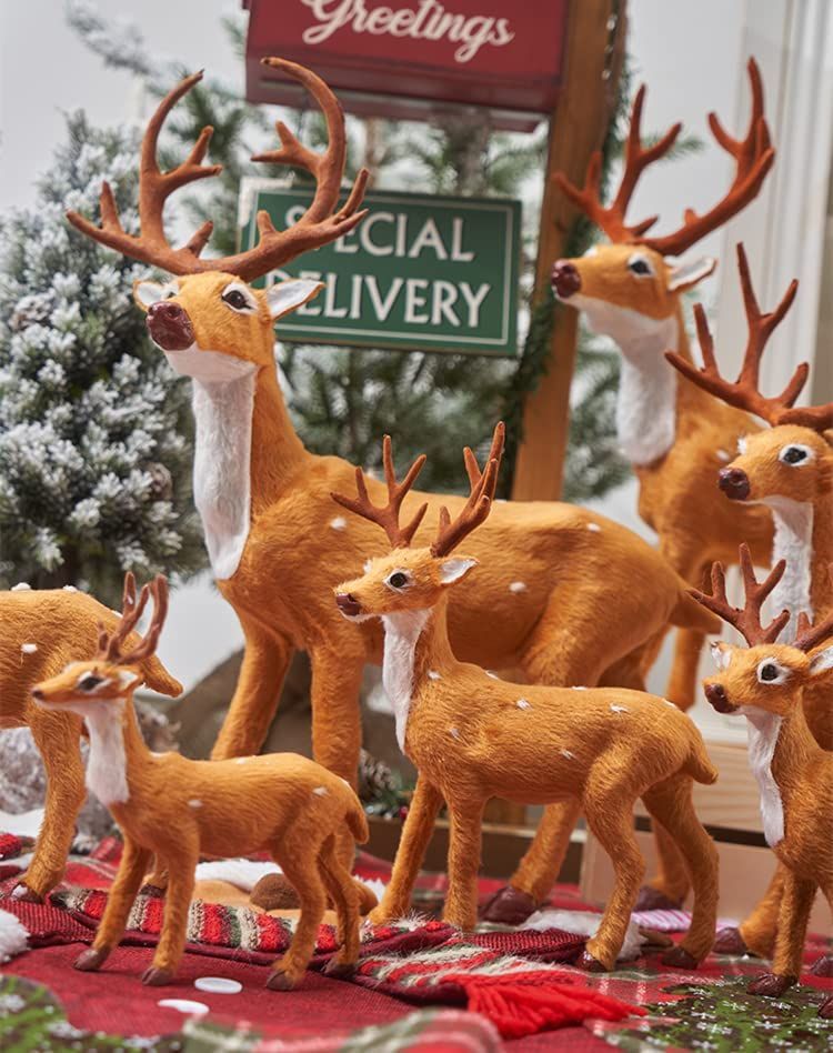 Ansimple トナカイ置物 4点セット クリスマス装飾品 Xmas ホリデー 屋内 卓上 装飾 飾り オーナメント デコレーション おしゃれ  鹿フィギュア おもちゃ 置き物 オブジェ ボニータJAPAN メルカリ