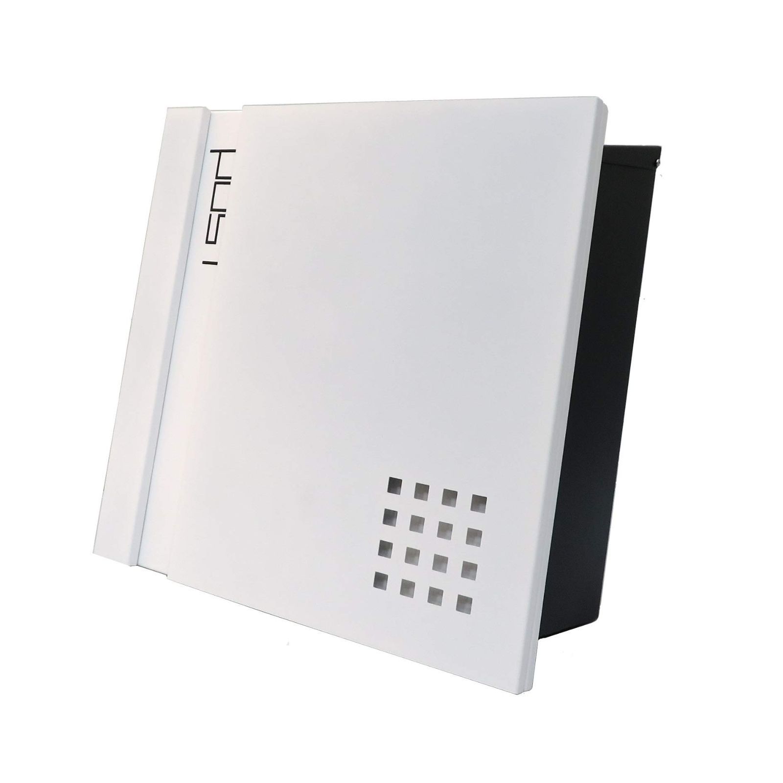 Color ホワイト_Size 約巾385x高さ337x奥行111mm アイホーム Ihome 郵便ポスト pm46 pm462 ホワイト 本体 奥行14.5cm 本体 高さ36cm 本体 幅36.5cm キーホルダー1個 カギ2本 アンカープラグ