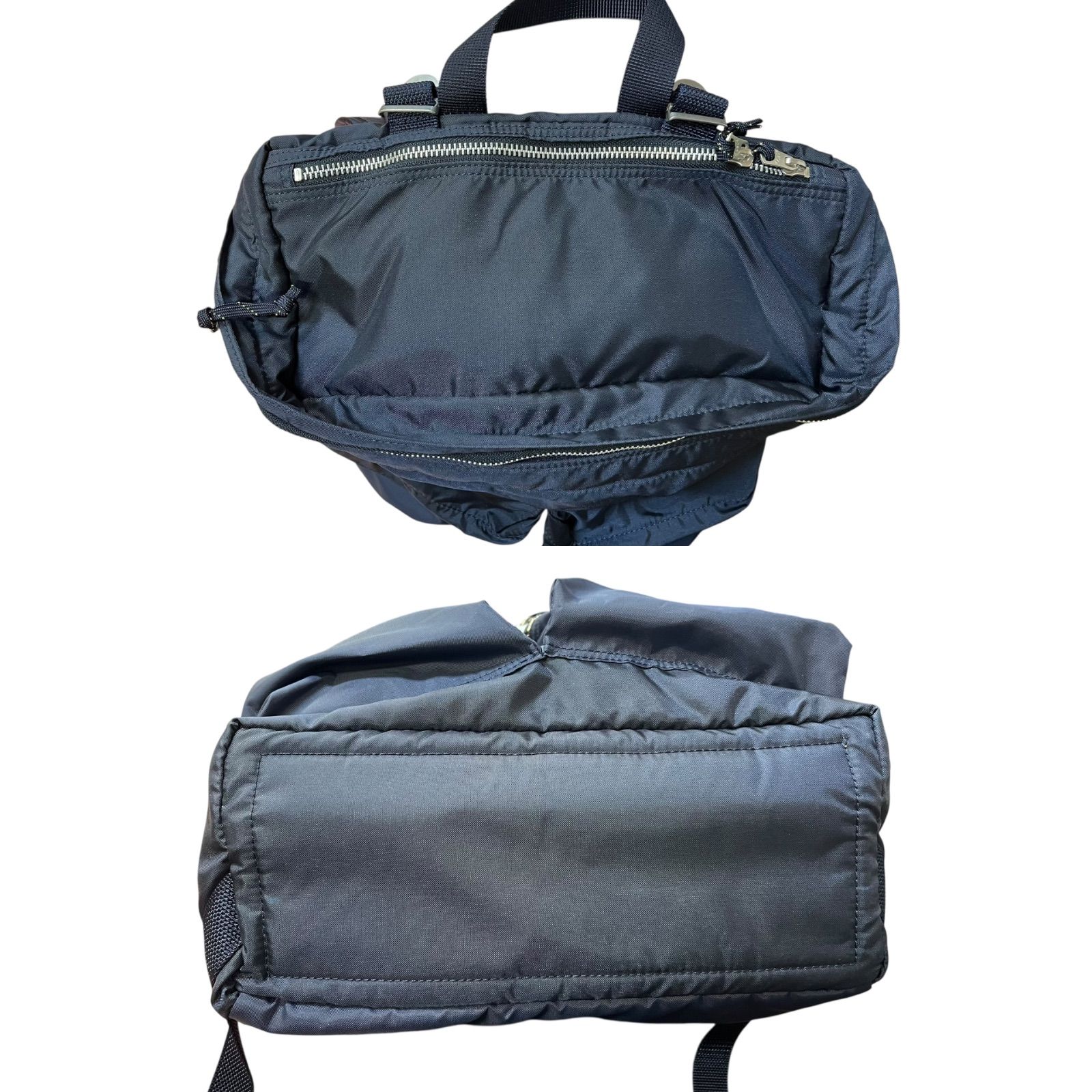ポーター PORTER 吉田カバン リュック デイパック ネイビー 管33092】美品☆PORTER ポーター フォース デイパック 吉田